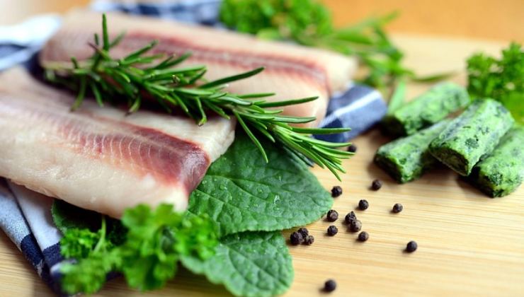 Filetti di pesce con verdure
