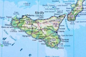 la mappa geografica della sicilia