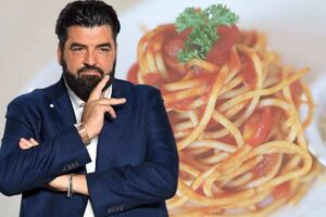 cannavacciuolo e spaghetti al pomodoro